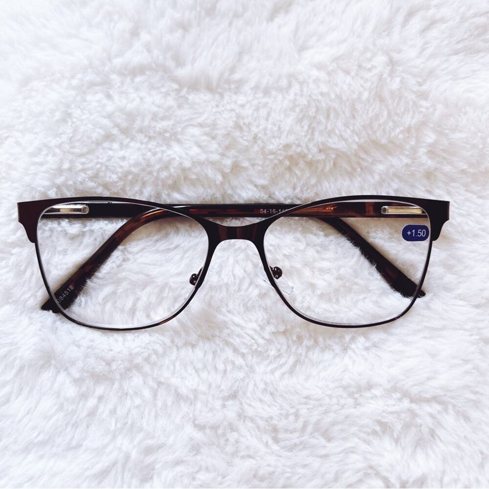 Elliott Metallic Brown Classic Sleek Reader Glasses